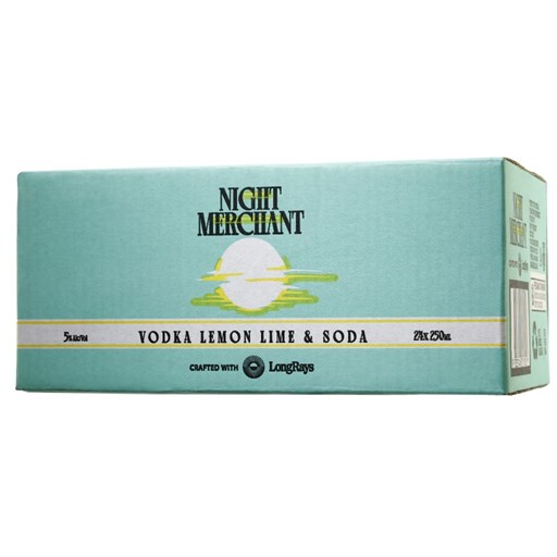 Night Merchant Vodka Lemon Lime & Soda - 24 Pack