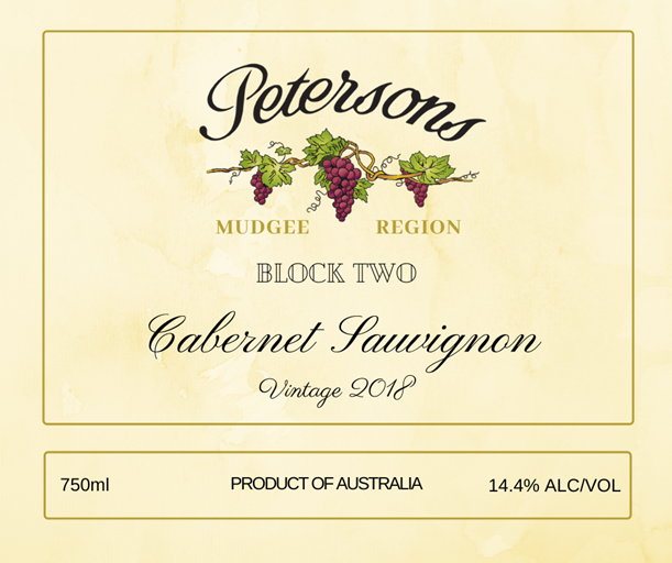 2018 Block Two Cabernet Sauvignon - Mudgee