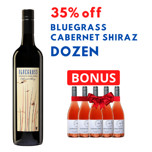 Bluegrass Cabernet Shiraz Dozen + Bonus 6 pack