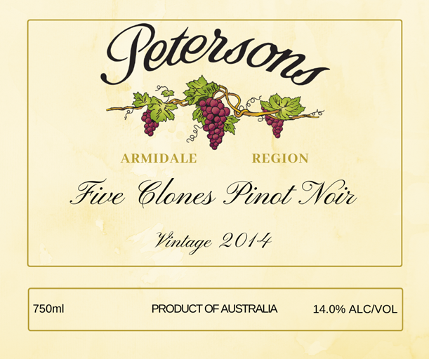 2014 Pinot Noir 'Five Clones' Armidale