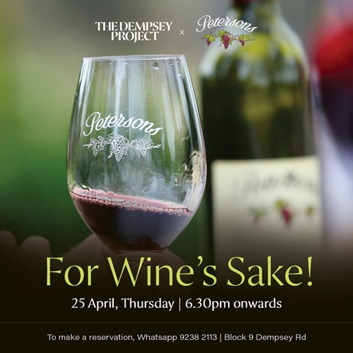 For Wine's Sake - TDP dinner 25/4/24