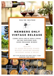 Members Only Vintage Release | Saturday 11th May 2024