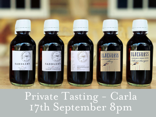 Private Tasting - Carla 17th September 8pm
